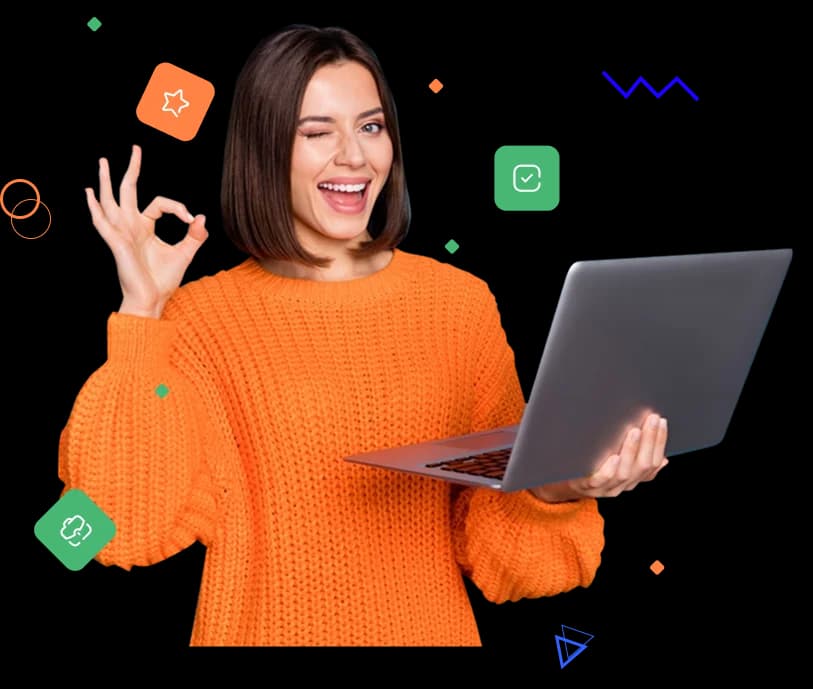 Professional team working together